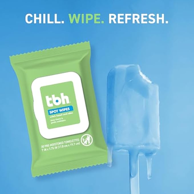 tbh KIDS SPOT WASH WIPES - CLEANSING FACE WIPES - ACNE PREVENTION - SULFATE, PARABEN FREE - 30 PACK - Image 3